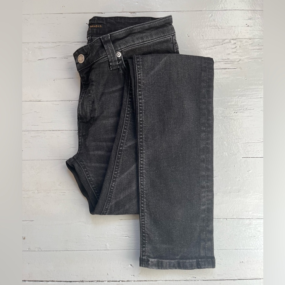 NWOT Nudie Jeans Skinny Lin in worn black